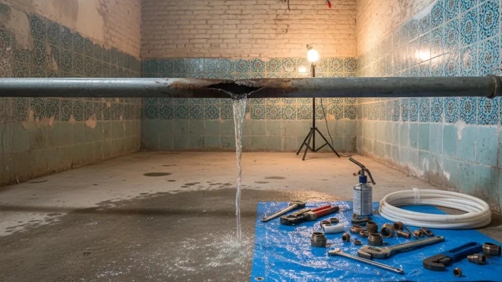 تعمیر ترکیدگی لوله ساختمان در تهران