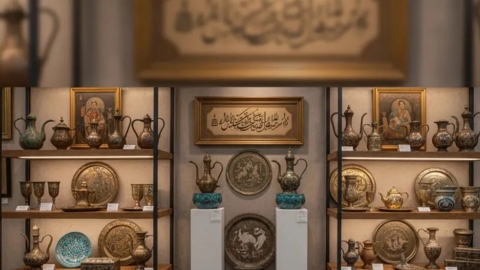 ظروف قدیمی و آثار آنتیک در گالری نقش و نگاه
