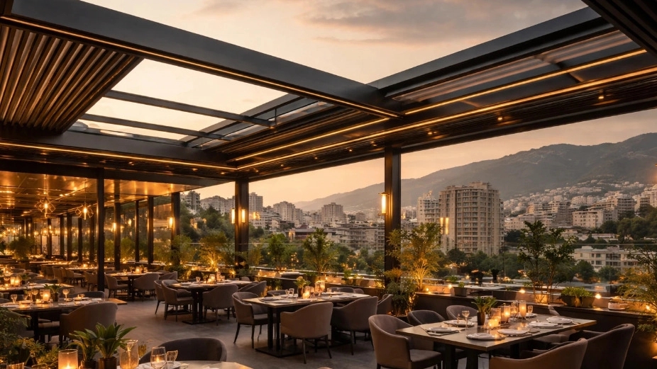 اجرای تخصصی سقف متحرک و ثابت رستوران در کرج