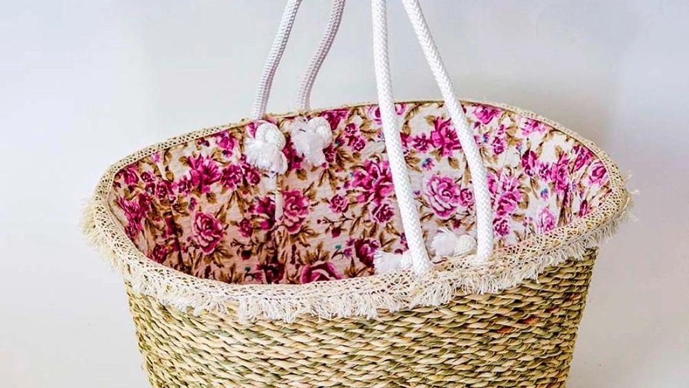 فروش سبد پیک نیک حصیری در صنایع دستی ناصری