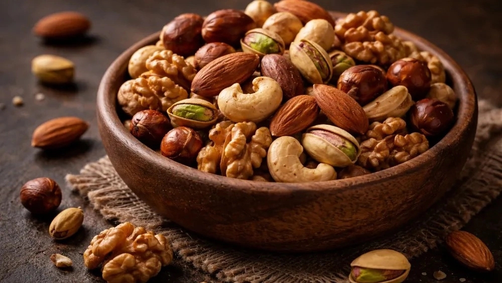 فروش آجیل مخلوط تازه در فروشگاه بادام مصطفی
