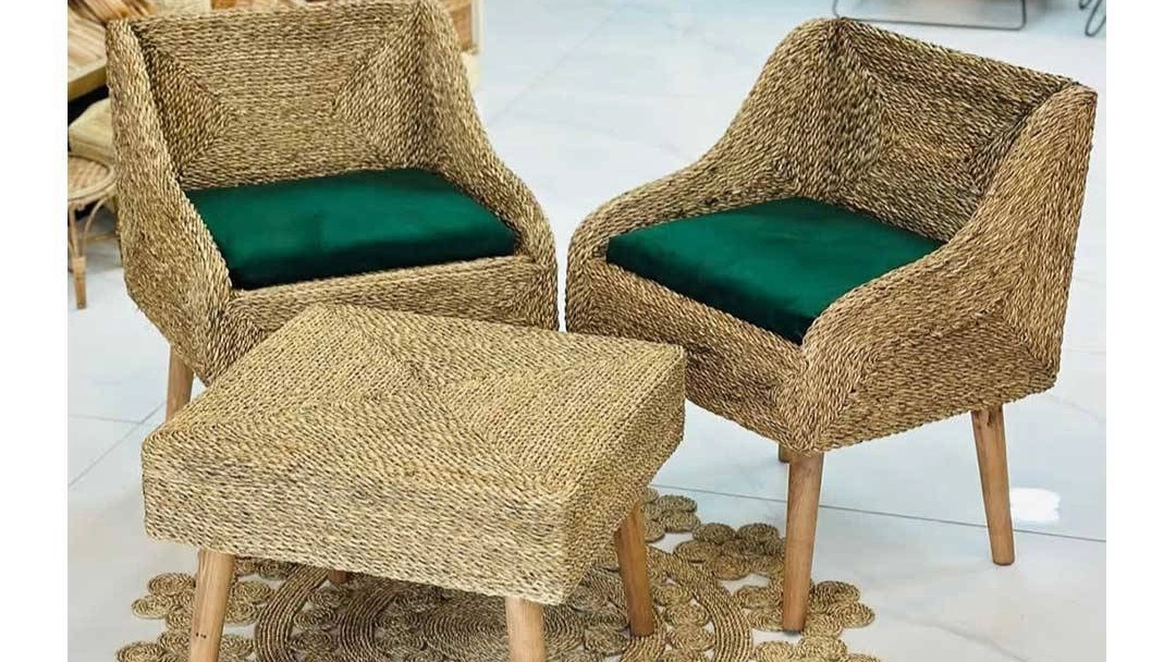 فروش میز و صندلی حصیری در فروشگاه دنج شاپ رشت