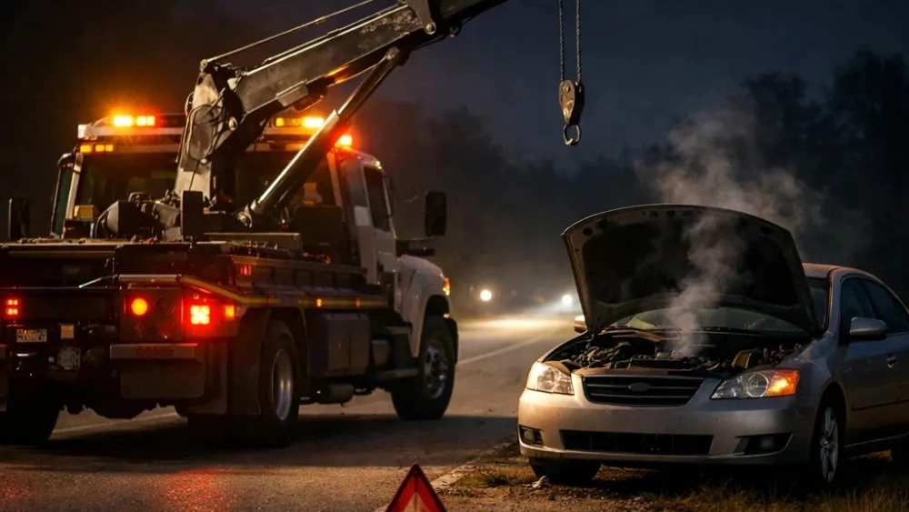 جرثقيل حمل خودرو در پرديس فاز 11 شبانه روزي