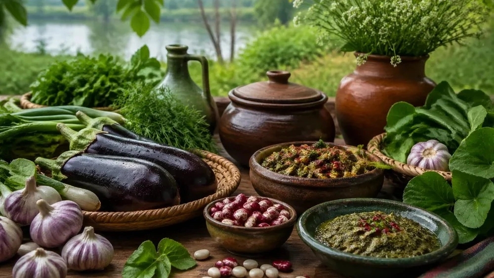 غذاهای سالم و گیاهی در رستوران گیلان