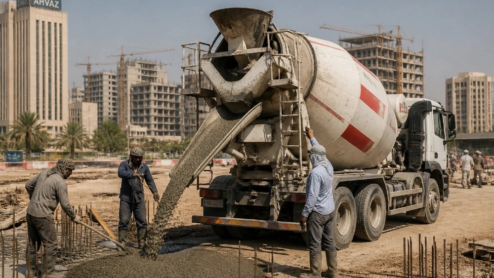 حمل بتن آماده در اهواز