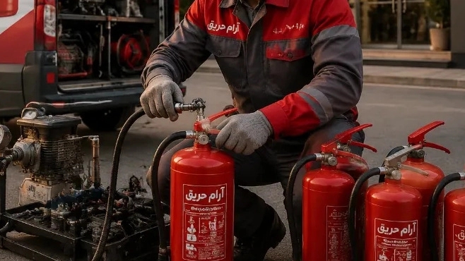 خدمات سیار شارژ و سرویس کپسول آتش نشانی در قائمشهر