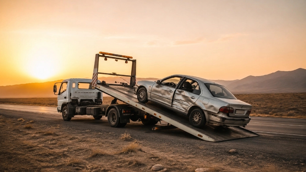 حمل خودروهای تصادفی با جرثقیل خودروبر در سبزوار