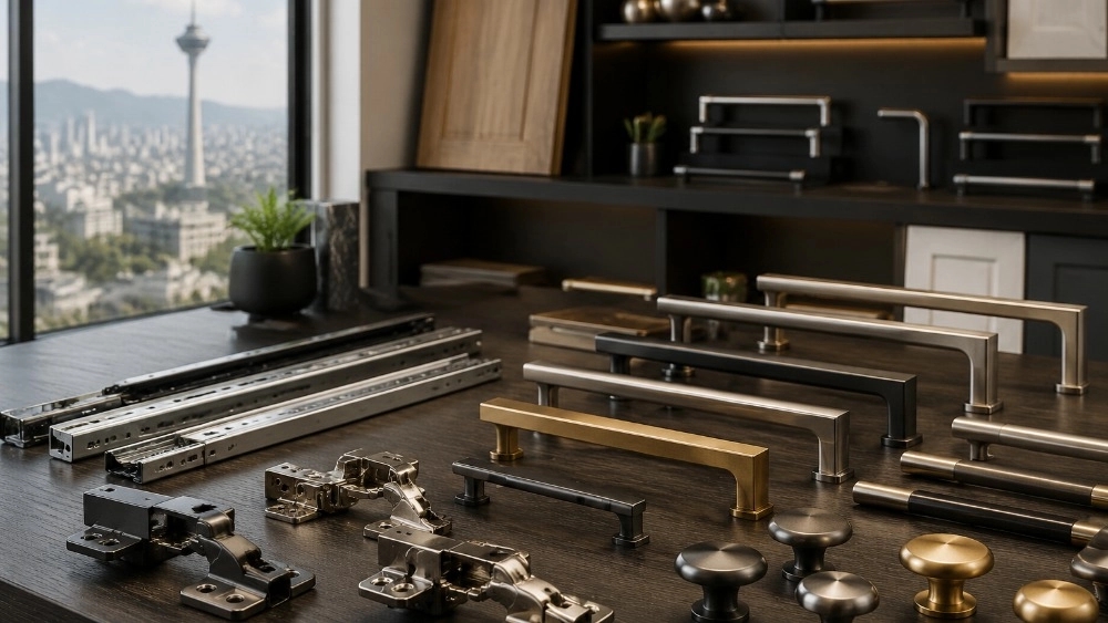 پخش دستگیره کابینت، لولا و ریل کشو در تهران
