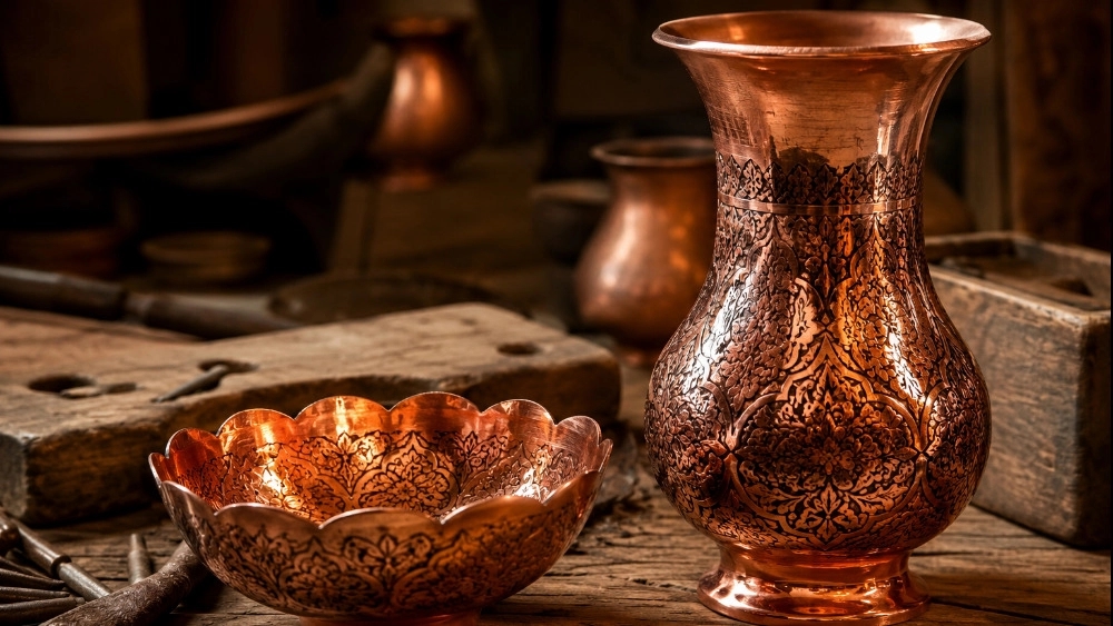 تولید ظروف مسی دکوری در زنجان