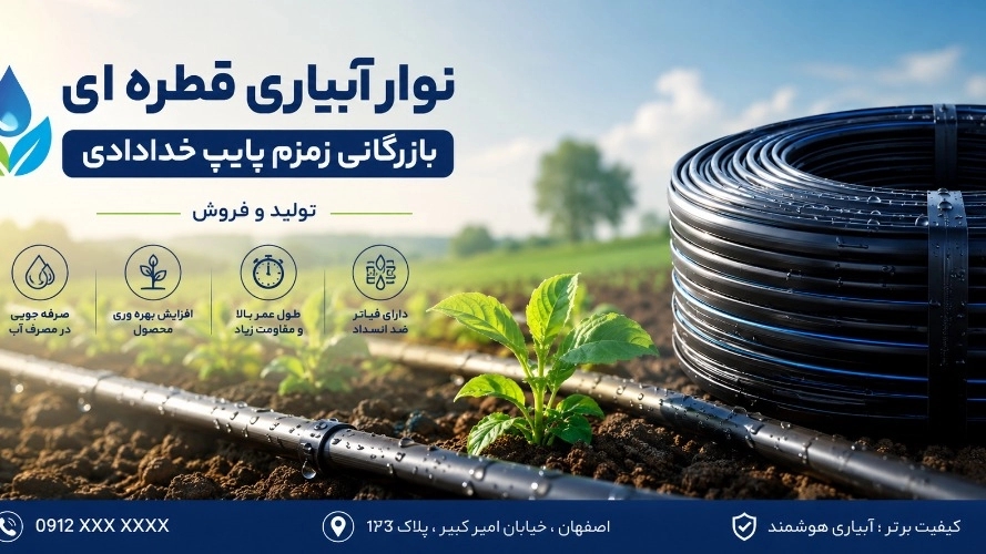 راهنمای جامع انتخاب نوار آبیاری قطره‌ای با فاصله قطره‌چکان مختلف؛ افزایش راندمان و کاهش هزینه