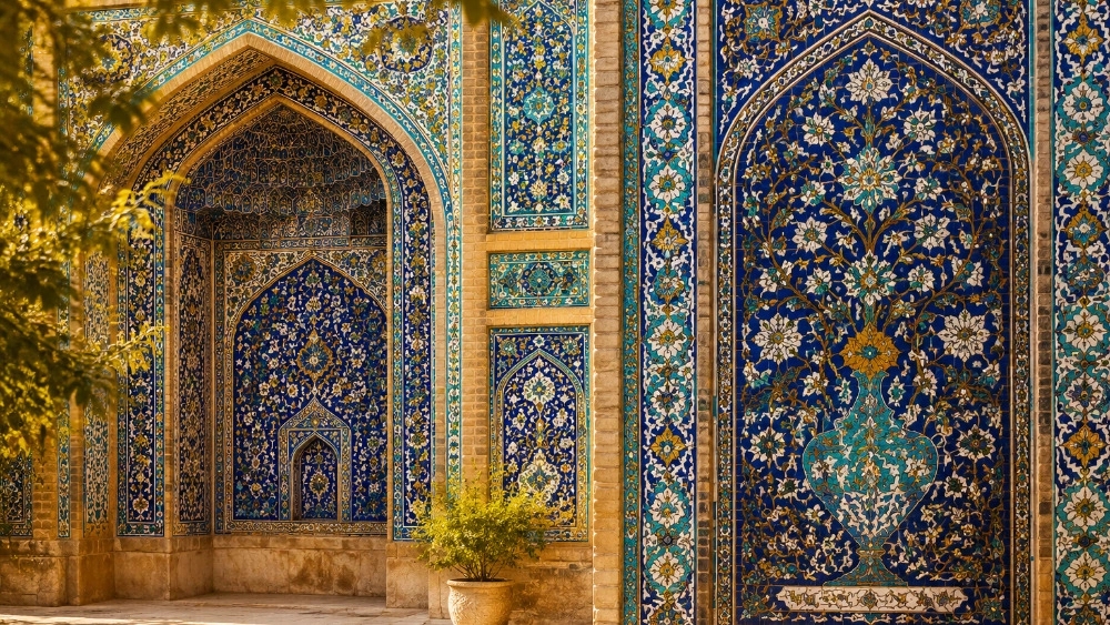خرید کاشی سنتی لعابی در اصفهان با طرح‌ های اصیل ایرانی