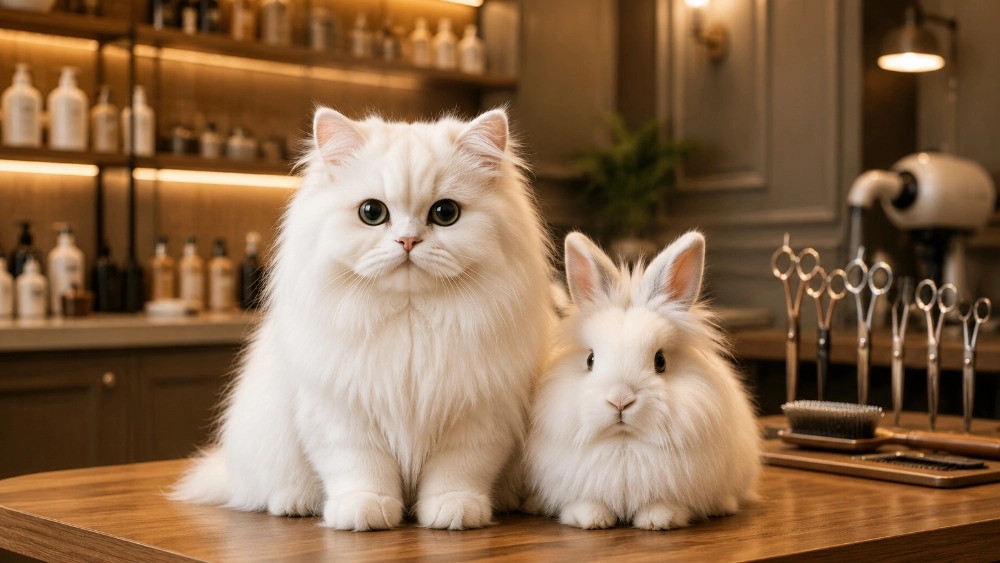 اصلاح گربه و خرگوش به صورت تخصصی با شهره گرومر