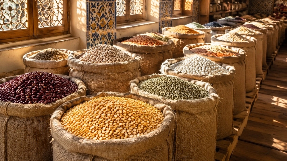فروش عمده لوبیا، لپه و عدس در شیراز