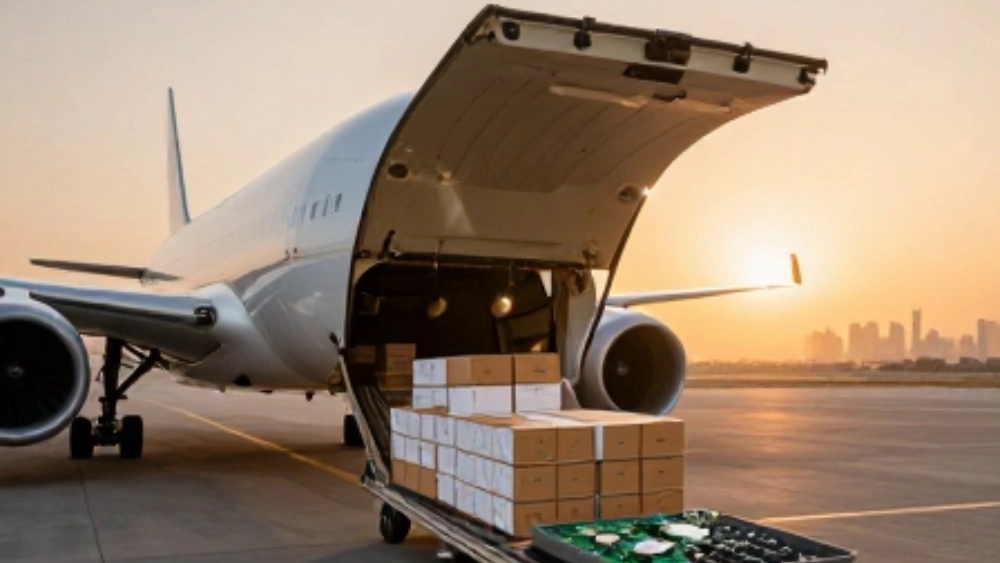 واردات قطعات الکترونیکی از دبی با حمل هوایی