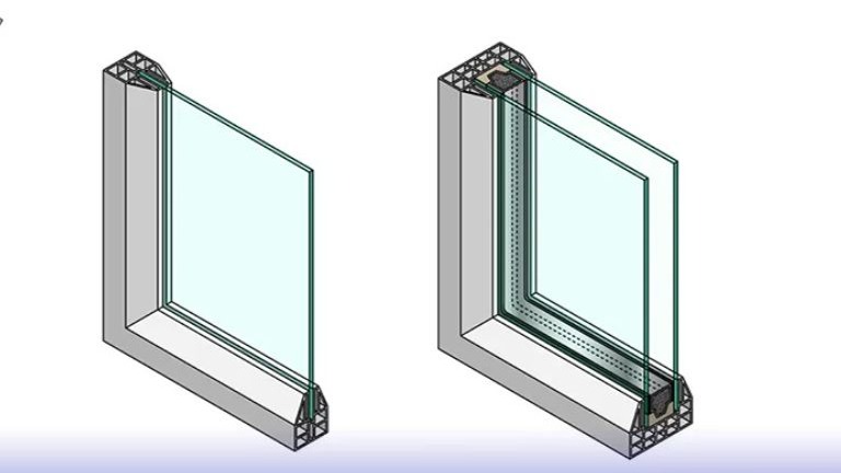 تفاوت شیشه تک جداره و دوجداره