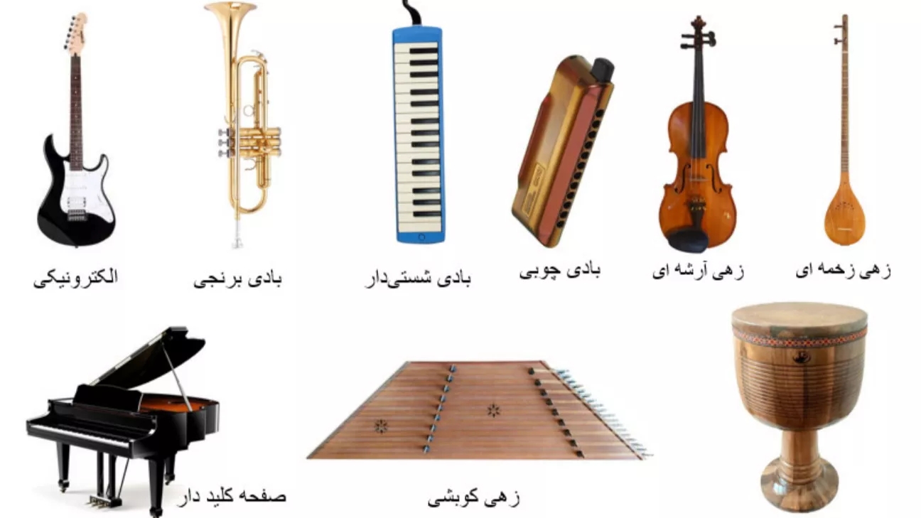 جميع أنواع الآلات الموسيقية