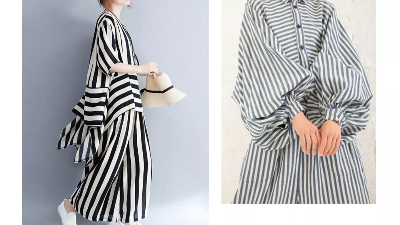 راز استایل شیک با لباس راه راه