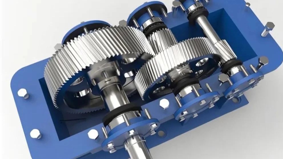 Helical gearbox