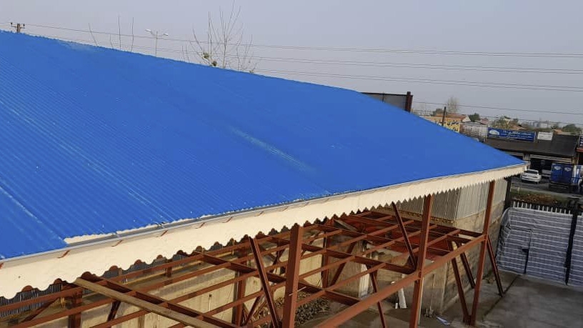 ساخت اسکلت فلزی گارگاه صنعتی مصطفوی در رشت