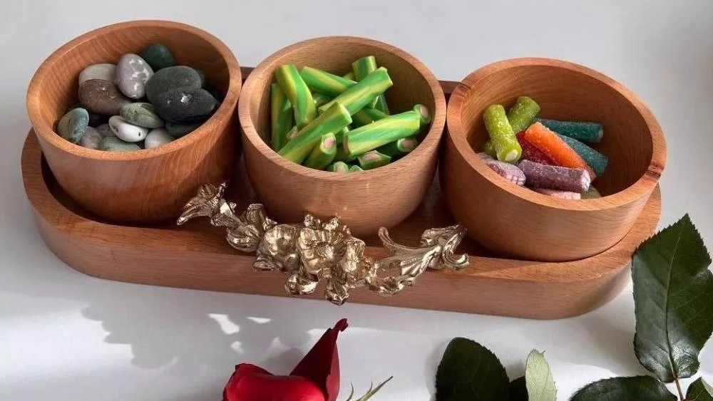 آقای ظرف تولید ظروف چوبی پذیرایی