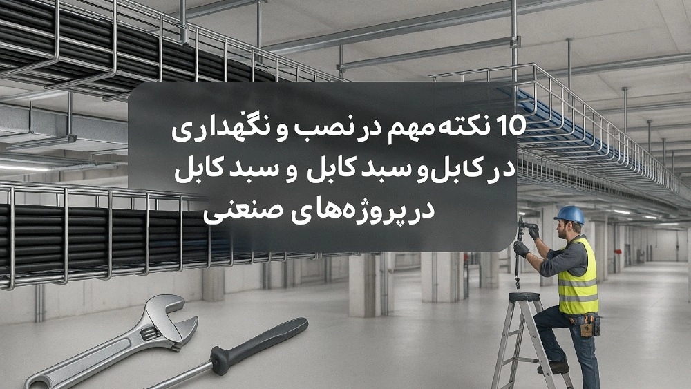 ۱۰ نکته مهم در نصب و نگهداری سینی کابل و سبد کابل در پروژه‌های صنعتی