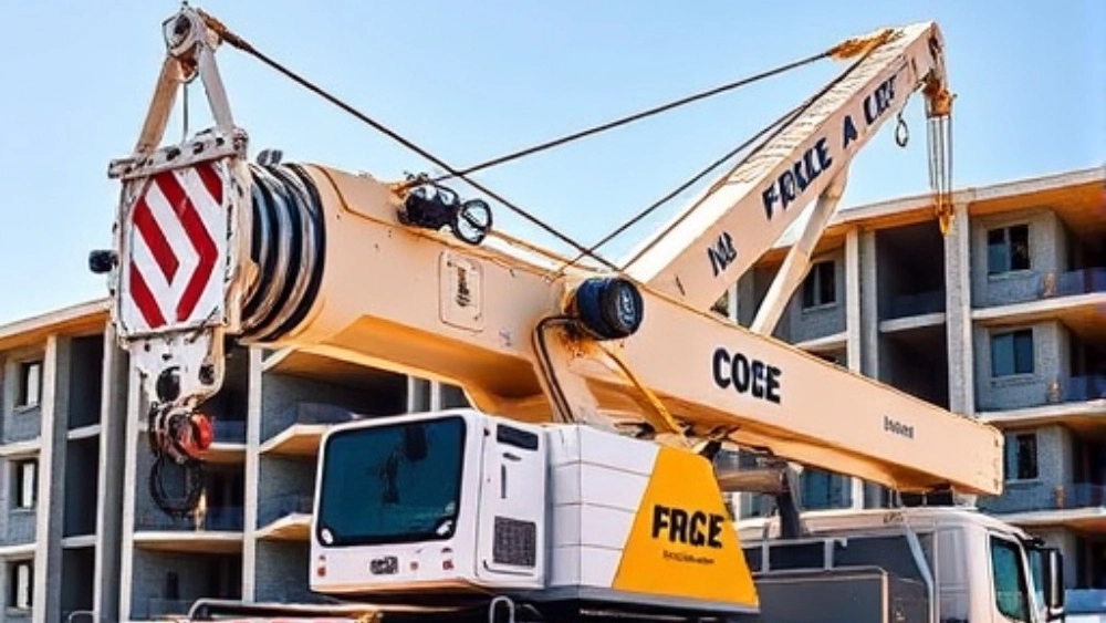 Installation and service of hydraulic crane behind truck in Tehran