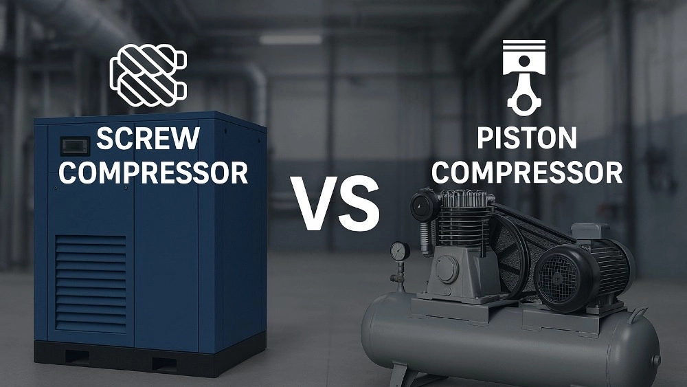 Vida ve Piston Kompresörü Farkı: İşletmeniz için hangi seçenek daha uygun?