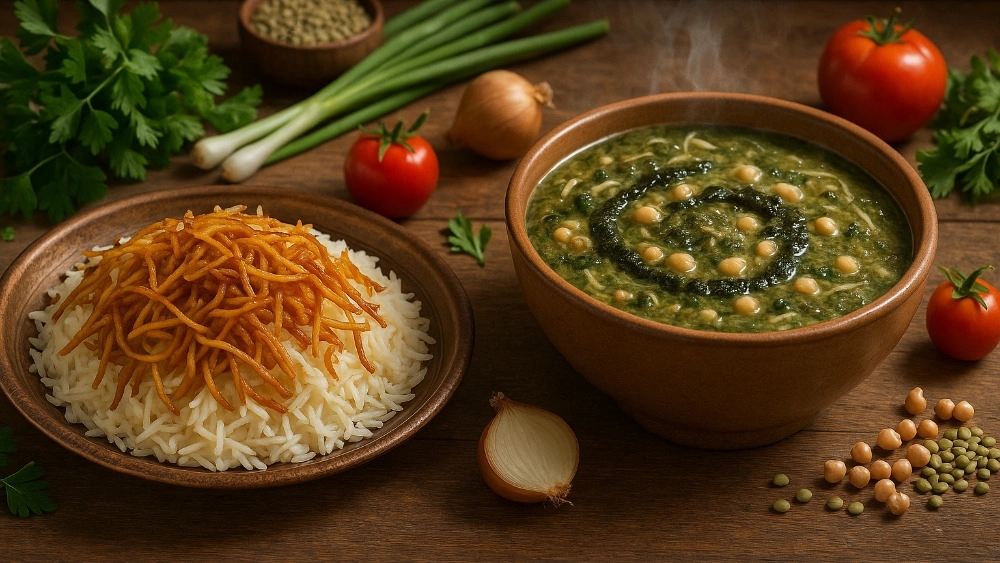 سوغات سمنان فروش و تولید رشته پلو و آش ارگانیک بدون مواد افزودنی