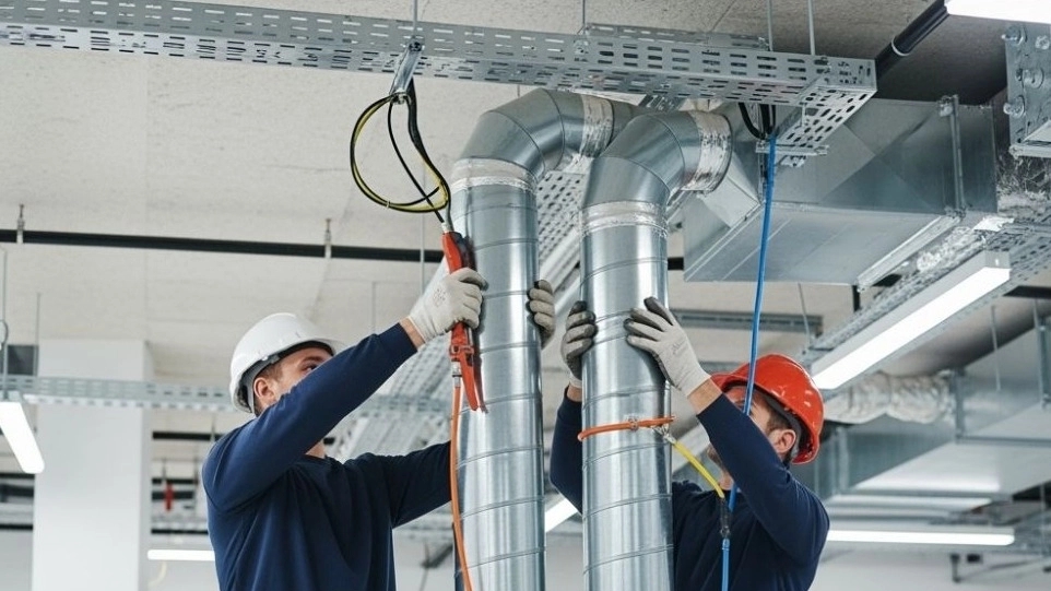 از کانال کشی تا نصب دریچه تنظیم هوا