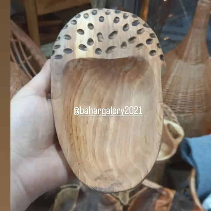 ظرف چوب گردو طرح بلوط
