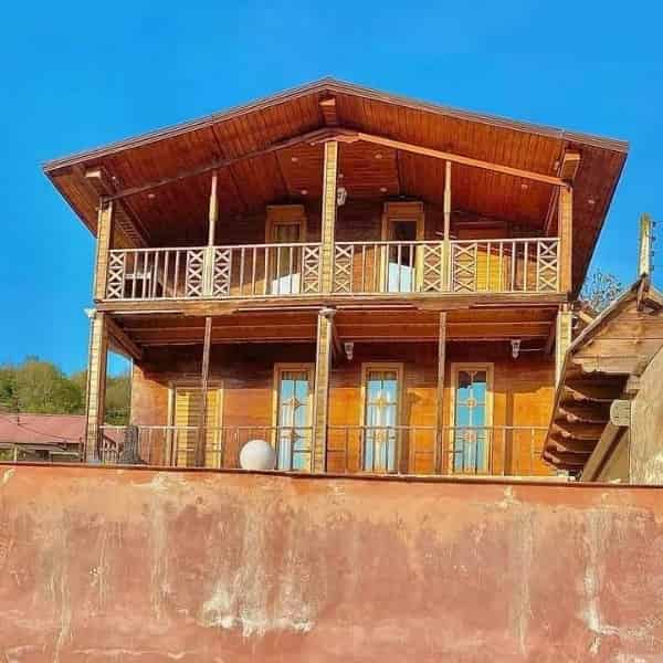 کلبه تمام چوب  طرح سنتی