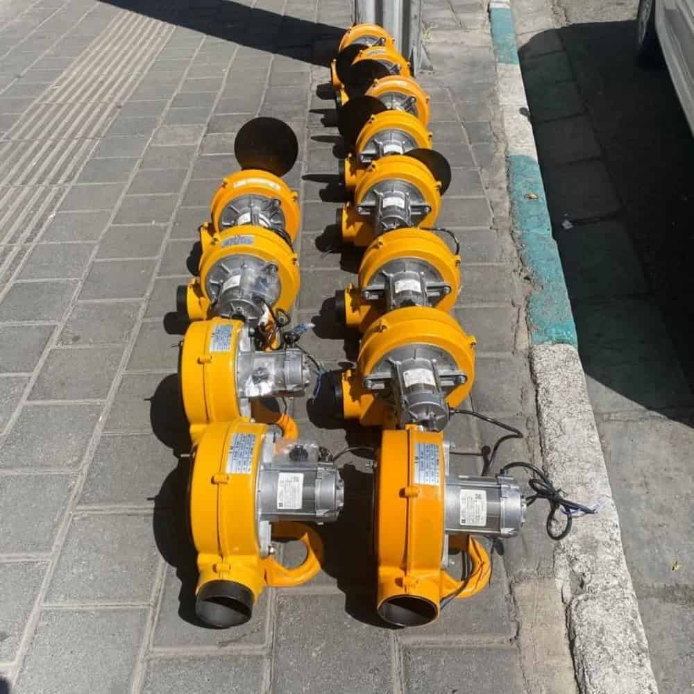 دم پوسته چدنی با موتور الکتروژن
