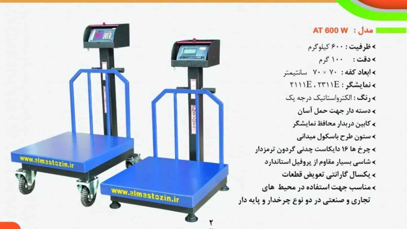 معرفی محصولات به زبان های انگلیسی و روسی AT 600 w