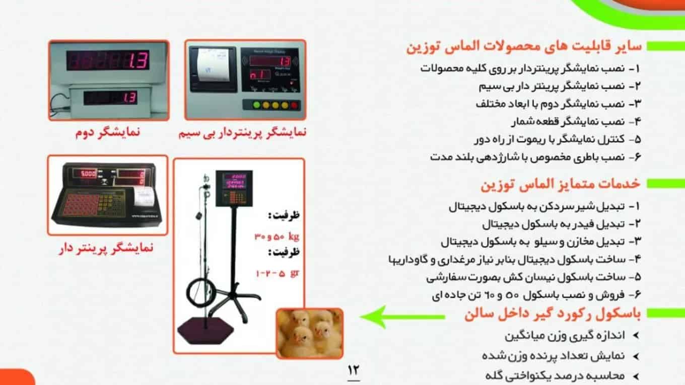 معرفی محصولات به زبان های انگلیسی و روسی(سایر قابلیت های محصولات الماس توزین)