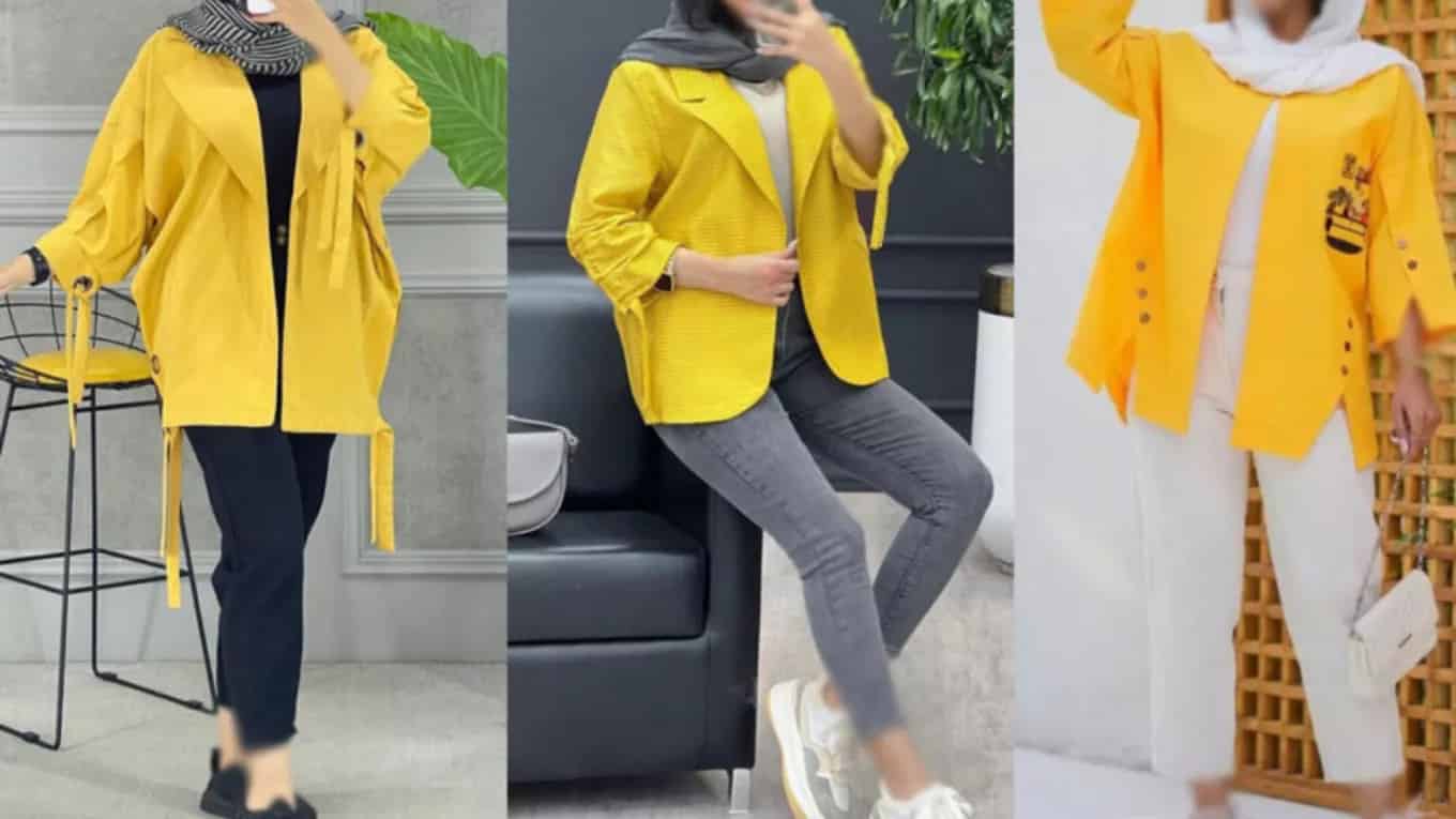 مانتوی زردُ با شلوار چه رنگی بپوشیم؟