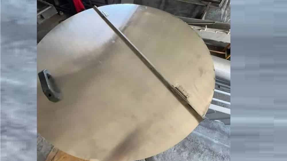 ساخت وان تمام استیل 800 کیلو چرخ‌دار عرض 1 متر طول 2 متر در مشهد