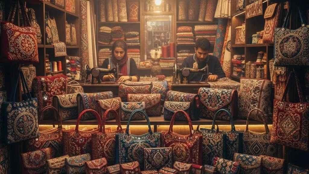 فروش کیف ترمه و سنتی از تولیدی غلامی