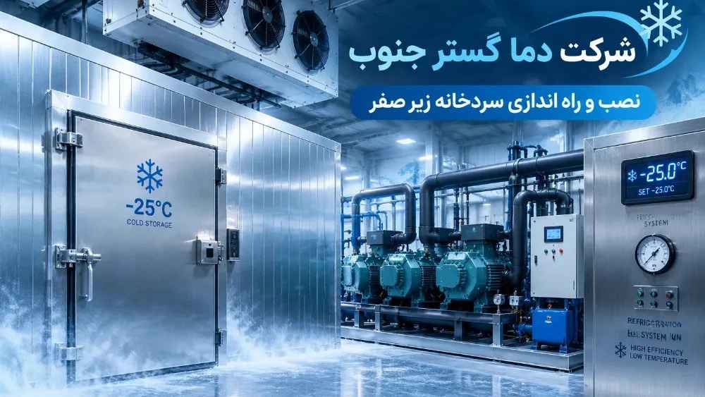 نصب و راه‌ اندازی سردخانه زیر صفر در هرمزگان