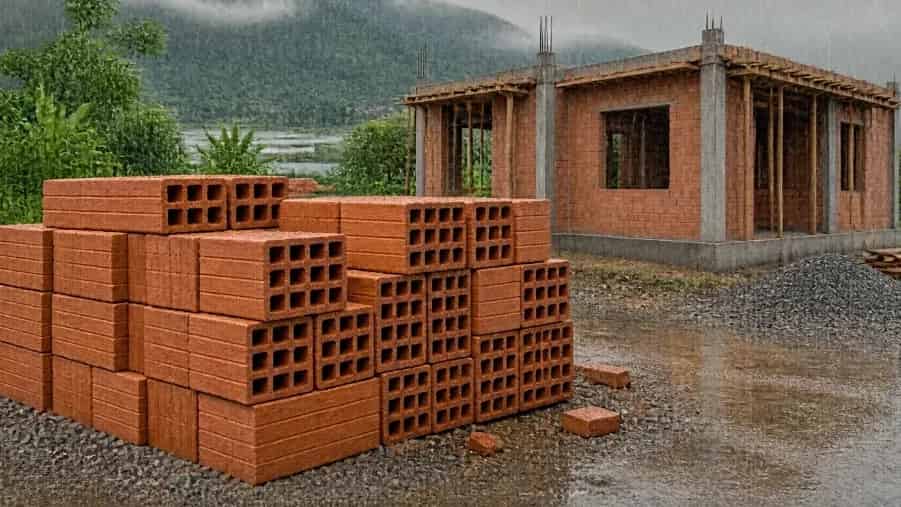 قیمت روز آجر سفال شال در گیلان برای پروژه‌ های ساختمانی