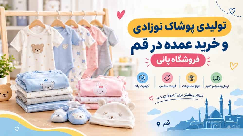 تولیدی پوشاک نوزادی و خرید عمده در قم