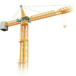 Sale and installation of Kian tower crane and workshop elevator in Tehran