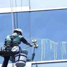 Saffron facade cleaning, flooring and dowel screwing services in Tehran