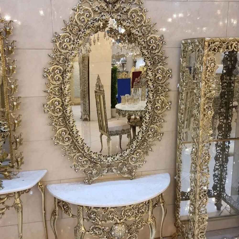 کنسول و آینه شمعدان