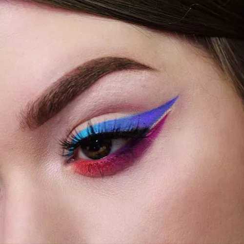 خط چشم رنگی