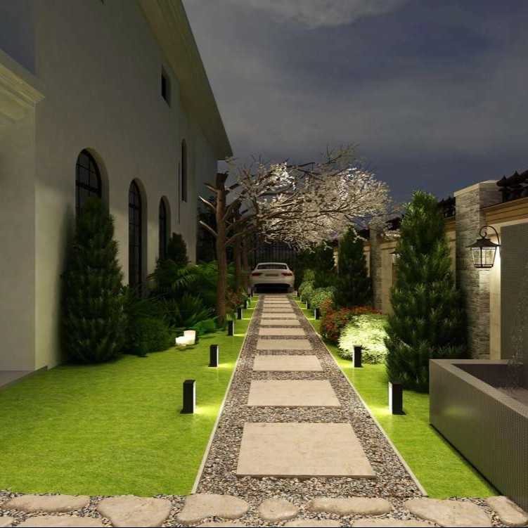 محوطه سازی و آبنم چاری ایوانکی