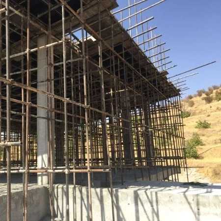 داربست فلزی صیاد در نمک آبرود هچیرود