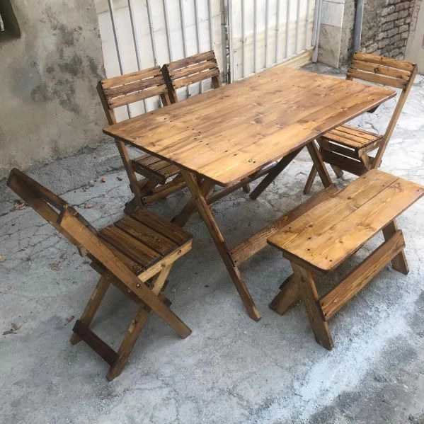 میزو صندلی چوبی تاشو یکاوود