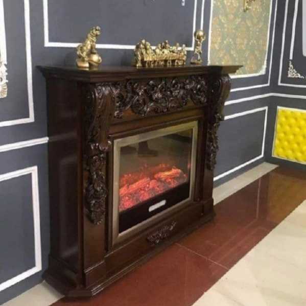 شومینه های کلاسیک(برقی،گازی،چدنی)با فرم چوب