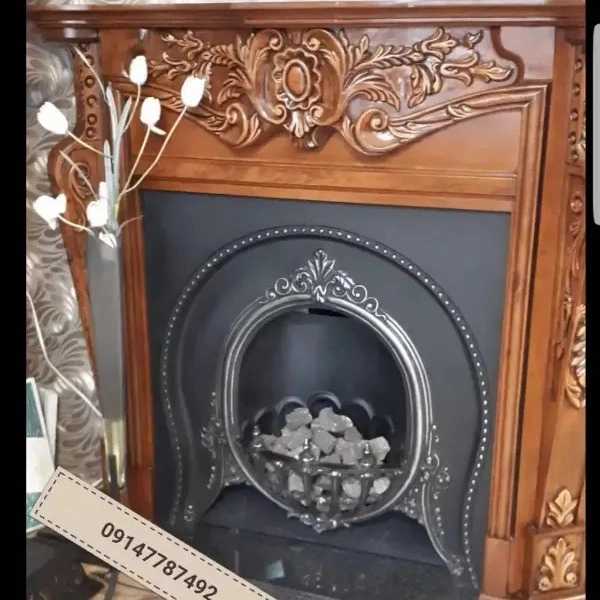 شومینه های کلاسیک(برقی،گازی،چدنی)با فرم چوب