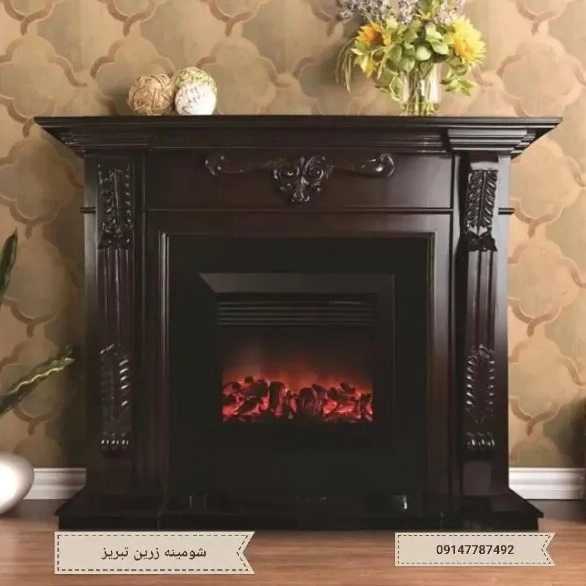 شومینه های کلاسیک(برقی،گازی،چدنی)با فرم چوب